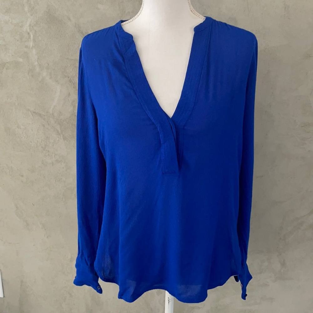 Vince tunic blouse - deep royal blue color